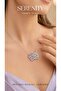Pink Zircon Stone Hugging Swan Steel Necklace - 2