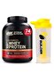 Gold Standard Whey Protein 5 LB,Primary Source Isolate + Body Builder Shaker (Double Rich Chocolate) 74 Servings