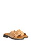 Elvarra Women's Slippers - Genuine Leather Tan Suede - 6