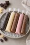 Chocolate and Cream Ice Cream Bag 50Pcs Freezer Safe Leakproof 5.5X33Cm Homemade Ice Cream Pouch - 2