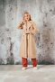 Shawl Collar Sleeve Rubber TRENCH COAT - 4