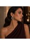 Modern Çift Görünümlü Halka Küpe - 4