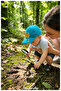 Modern Dinosaur Embroidered Baby Sun Hat - Cool and Protective - 0-18 Months (Size 44-46 cm) - 5