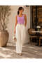 Women's Ribbed Thick Strap Crop Tank Top - 3