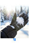 Men's Inflatable Parachute Fabric Gloves with Fur Inside - 2