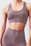 Dried Rose High Waist Recovery Cross Back Detailed Slim Fit Women's Tights Set - 95283 - 3