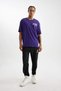 100% Cotton Defactofit Nba Los Angeles Lakers Oversize Wide Fit Crew Neck Back Printed Short Sleeve T-Shirt V0775Az21Au - 2