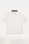 Boxy Fit Half Zipper Printed Short Sleeve Polo T-Shirt H7489Ax26Hs - 7