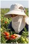 Unisex Safari Hat with Breathable Mask for Farming, Camping, and Fishing - 2