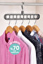 Smart 9-Tier Multi-Hanger Organizer |   360 °   Rotating Head Cabinet Hanger Organizer