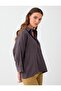 Bitter Brown Shirt Collar Three Quarter Sleeve Modal Blouse - 4