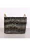 Black Sea Banana Fiber Handmade Large Basket 53X55X48 cm - 2