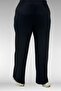 67034 Plus Size Suit with Combed Cotton Trousers and Side Pockets - Black - 6