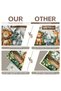 150x210cm Wild animal jungle birthday background, photography backdrop with punch hole, cartoon zoo - 6