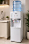 Water Dispenser with Cup Holder Top Loading with Bottom Cabinet Hot & Cold 2 Taps white - 7