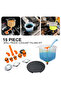 Spill Proof Coolant Filling Kit 15Pcs/Set Fit Universal Vehicles Plastic Filling Funnel Spout Pou...