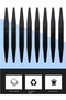 10pcs 10pcs ​​ESD Safe Plastic Disassembly Tool Multi-purpose Black Pry Bars & Spudgers for Smartpho - 7