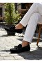 Men's Black Suede Soft Non-Slip Sole Genuine Leather Loofer Shoes