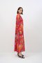 Elegant Floral Patterned Women's Dress - 4