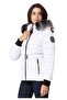 Wm132 Furry Purple Women's Inflatable Coat - 4
