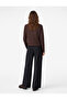 Pique Fabric Appliqué Detailed Ornate Buttoned Long Sleeve Crew Neck Cardigan - 3