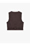 Viscose Blended Buttoned V-Neck Sleeveless Vest with Fleece Pockets - 6