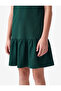 Cotton Zipper Detailed Short Sleeve Polo Collar Dress - 3