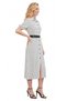 White Polka Dot Short Sleeve Dress - 4