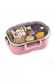 Smile Life 980 ml 304 Stainless Steel Lunch Box – with Removable Divider, Locks on 4 Sides - 6