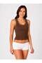Women's Thick Strap Camisole Ribbed Cotton Undershirt