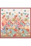 Red object pattern 100% twill silk scarf 4324-03 - 3