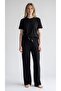 Ultra Comfort with Timeless Elegance in Black: Plus Size High Waist Viscose Pajama Bottoms - 2
