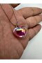 Red Crystal Heart Figured Women's Necklace – Sparkling and Elegant Design - 2