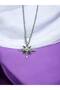 Polar Star Figured Women's Necklace – Zircon Stone Stainless Steel, 55 cm Sparkling and Meaningful Design - 2