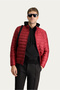 Quilted Sports Coat with Mock Neck Zipper Pockets - 2