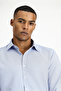 Long Sleeve Slim Fit Classic Collar Cotton Easy-Iron Patterned Shirt - 3