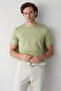 Crew Neck Slim Fit Slim Fit Single Jersey Cotton T-Shirt - 6