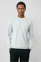Crew Neck Regular Fit Embroidered Basic Thin Sweatshirt - 3