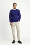 Crew Neck Regular Fit Cotton Cashmere Knitwear Sweater - 3