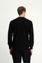 Half Turtleneck Regular Fit Zippered Patterned Cotton Knitwear Sweater - 6