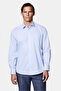 Long Sleeve Classic Non-Iron Iron-Free Striped 100% Cotton Shirt - 2