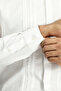 Long Sleeve Slim Fit Slim Fit Non Iron Classic Pleated Cotton Shirt - 6