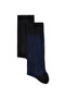 Set of 2 Patterned Bamboo Blended Thin Socks - 3