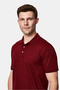 Regular Fit Polo Collar Embroidered 100% Mercerized Cotton T-Shirt - 4