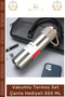 # Steel Thermos Stainless Vacuum Heat Preservation Camping Outdoor Leakproof Thermos Set with Bag Gift 550 ml - 5