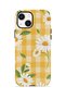 iPhone 15 Vorian Double Layer Case Daisy Picnic Gingham
