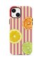 iPhone 13 Vorian Double Layer Case Citrus Fiesta Stripe