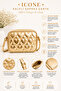 Icone Children's Heart Quilted Detailed Shoulder Bag, Gold Quilted Children's Bag, Gold Kids Bag - 5