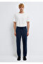 Navy Blue Knitted Interlock Trousers 0010521-70490 - 3
