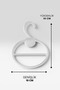 Shawl and Scarf Hanger Transparent Plastic Hanger 25 Pieces (19 Cm) - 2